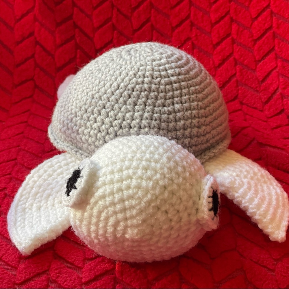 Handmade crochet turtle